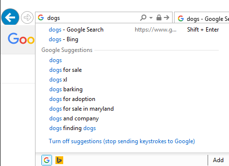 レジストリを介してIEでデフォルトの検索エンジンを変更する
